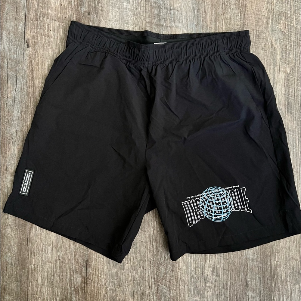 Silverback Black Athletic Shorts Relaxed Fit